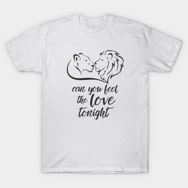 Lion King - Simba and Nala - Can You feel the Love Tonight T-Shirt by diystore